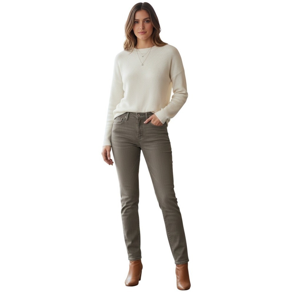 PAIGE Women's Gray Slate Rock Coated Denim Jeans Size 30 Straight Leg